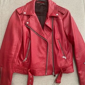 Faux leather jacket